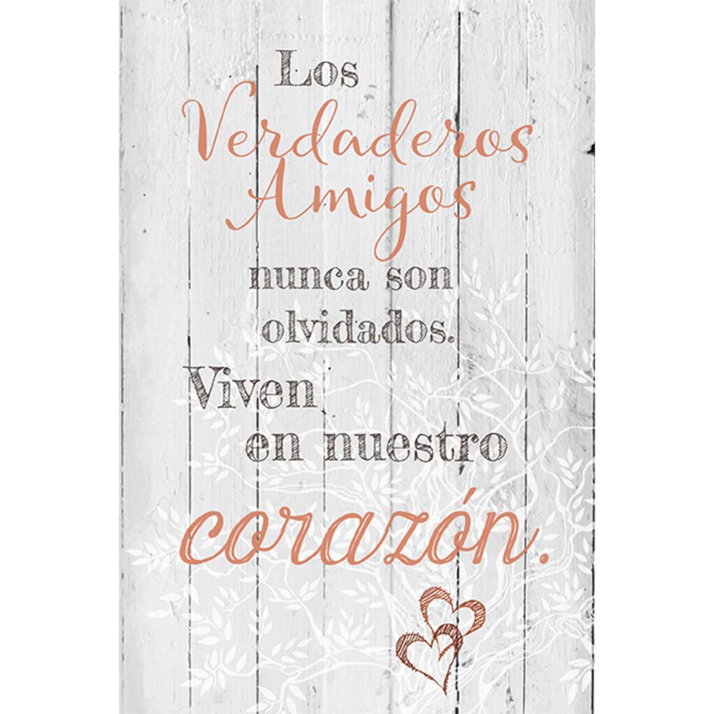 Los Verdaderos Amigos: True Friends Plaque with Easel